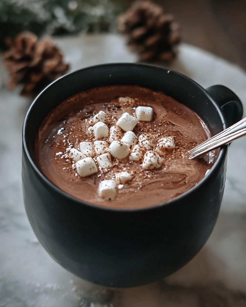 Christmas Eve Creamy Crockpot Hot Chocolate Recipe - Recipe Image
