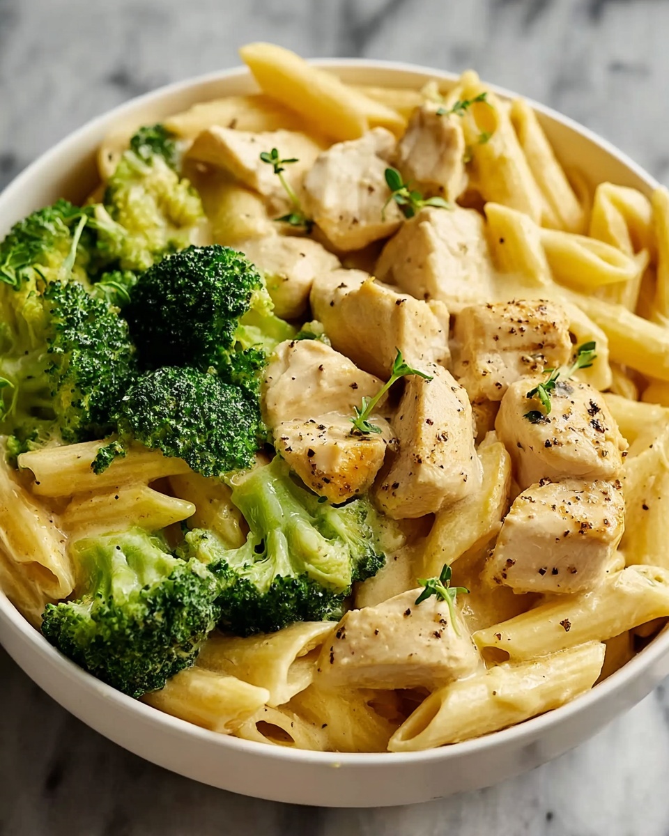 Creamy Broccoli and Chicken Penne Recipe - Recipe Image