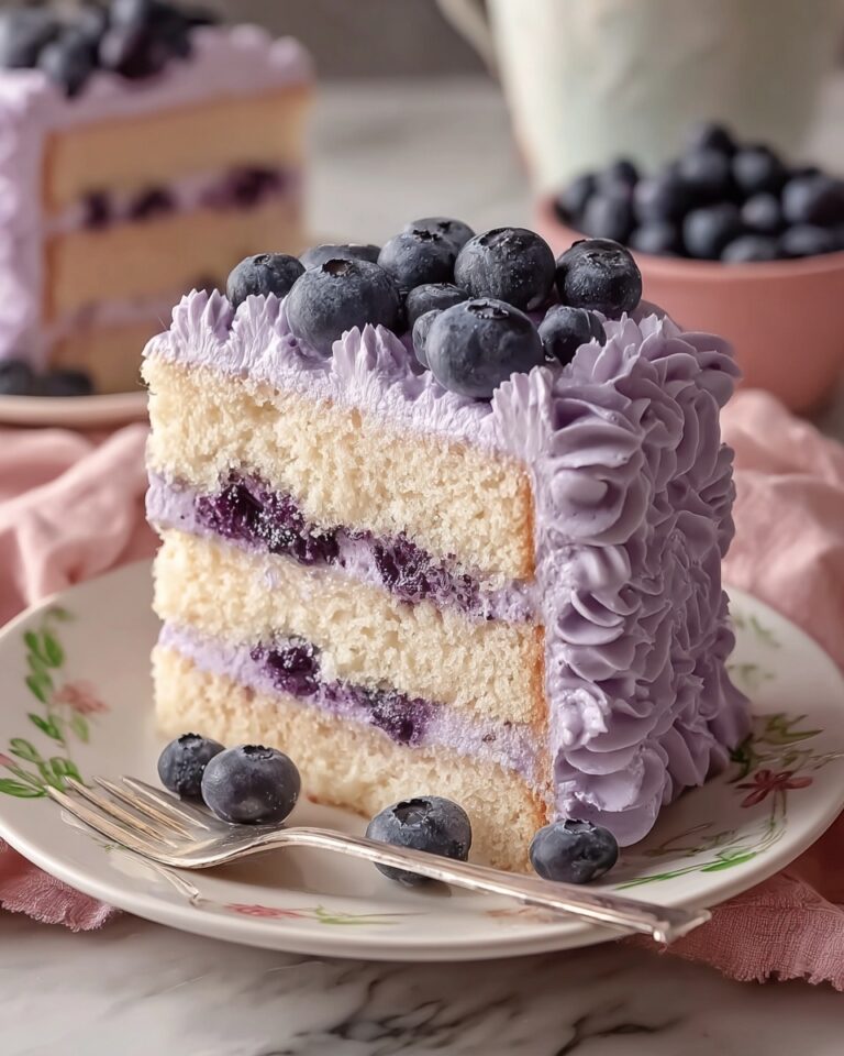 Blueberry Cream Cake Recipe