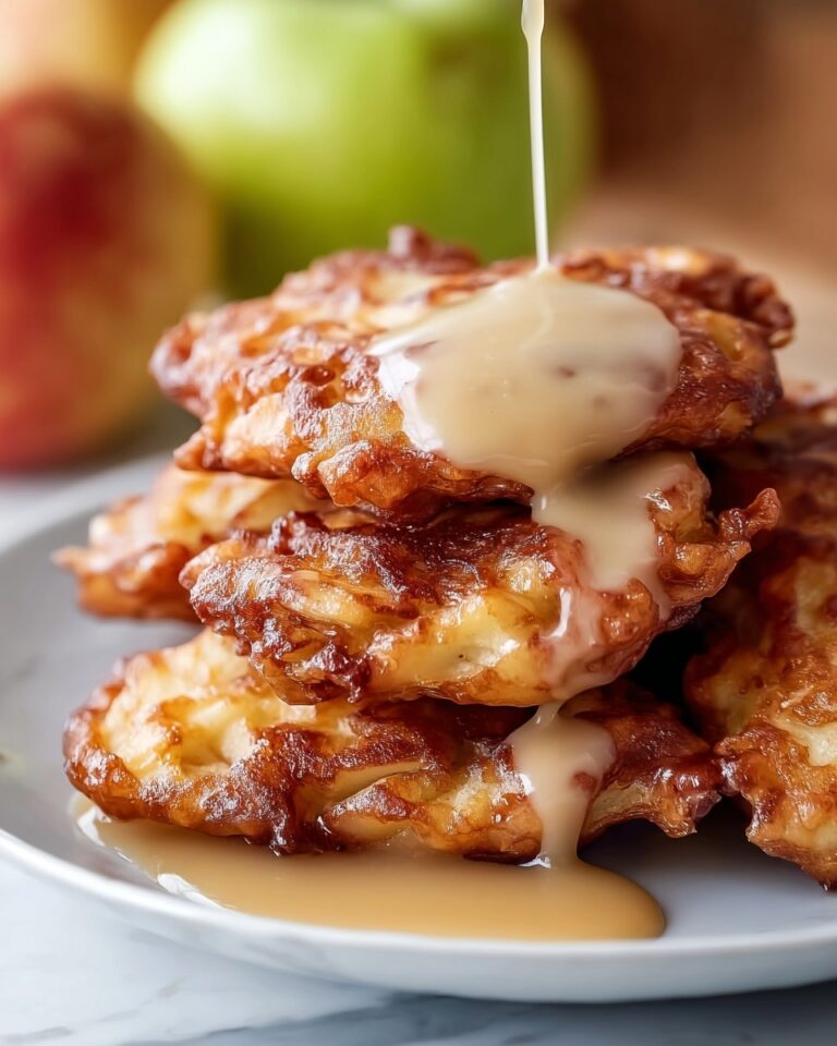 Soft Cinnamon Apple Fritters with Vanilla Glaze Recipe