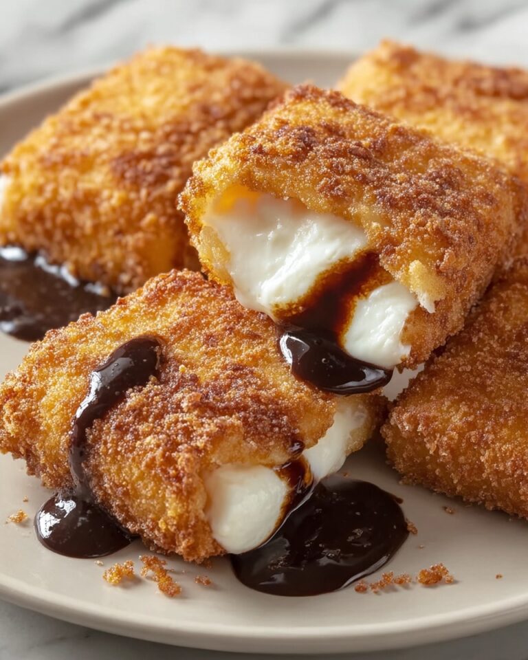 Deep-Fried S’mores Ravioli with Chocolate Dipping Sauce Recipe