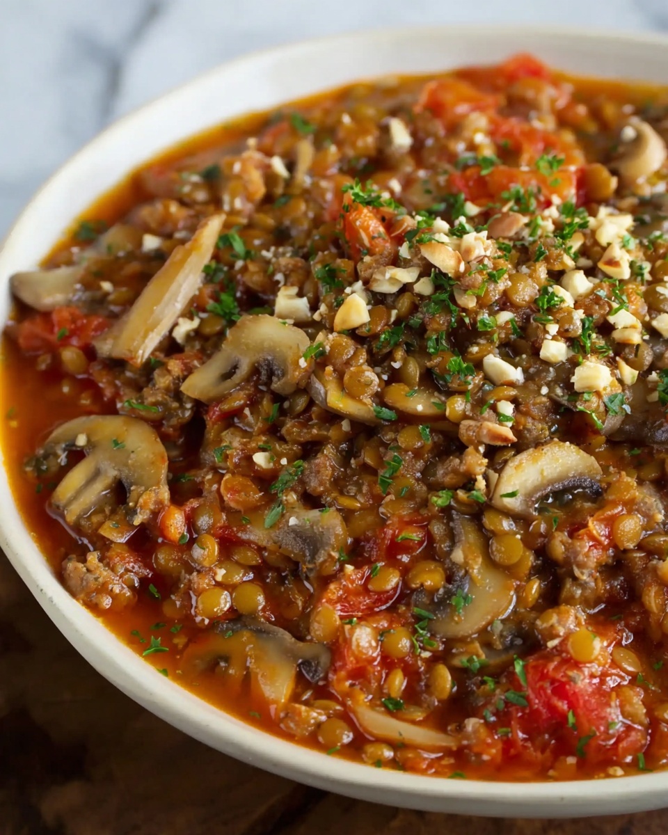Lentil and Mushroom Bolognese Recipe - Recipe Image