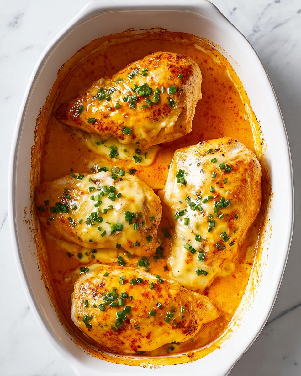 Baked Buffalo Chicken with Ranch and Cheese Recipe - Recipe Image