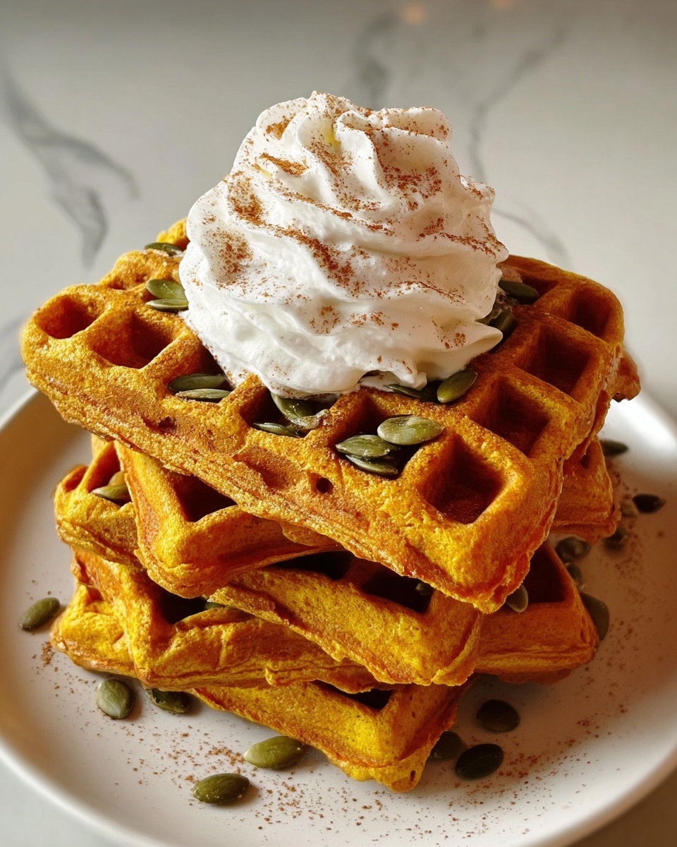 Pumpkin Protein Waffles Recipe - Recipe Image